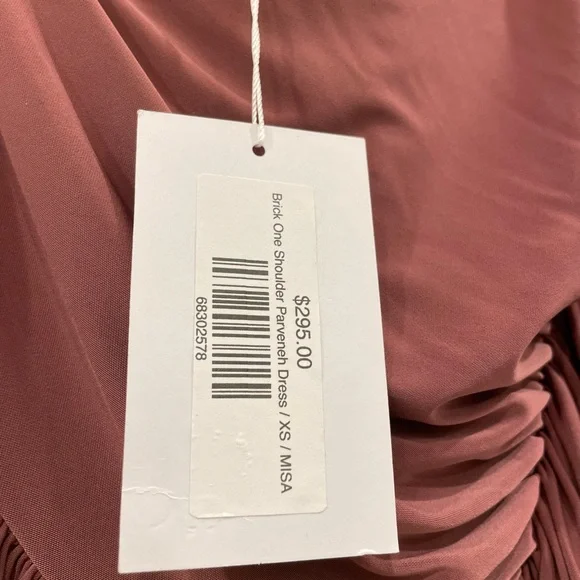 Misa Los Angeles One Shoulder Parveneh Dress In Brick - Picture 4 of 7